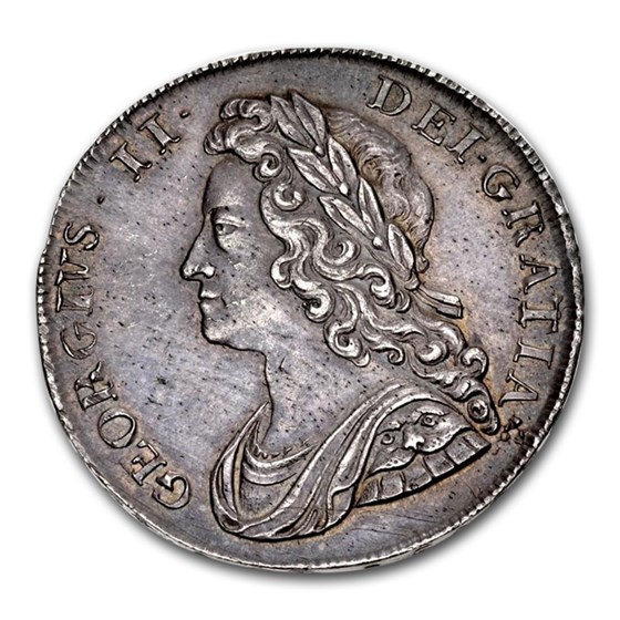 1739 Great Britain Silver Half Crown George II MS-62 NGC 1739 Great Britain Silver Half Crown George II MS-62 NGC